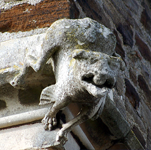 Gargoyle on the north east corner of the tower March 2012